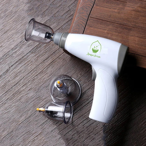 Kit Ventouses Anti-Cellulite Électrique Professionnnel - Hijama 6 Ventouses Massage Dos avec Extension - Appareil Drainage Lymphatique Rechargeable