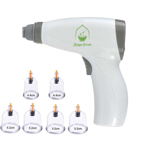 Kit Ventouses Anti-Cellulite Électrique Professionnnel - Hijama 6 Ventouses Massage Dos avec Extension - Appareil Drainage Lymphatique Rechargeable